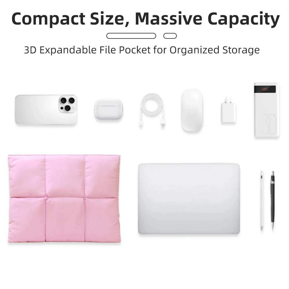 2026 Ultralight Magnetic Puff Bag For 13~15.6in iPad and Various Brands Phone Notebook Shockproof Case For Back-to-School Gifts