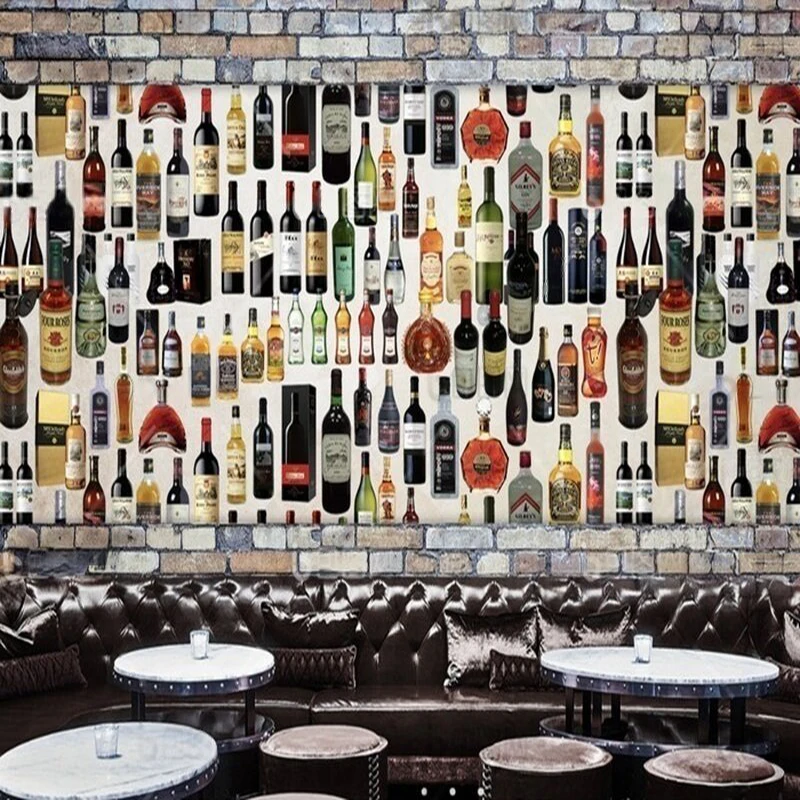 

Wine cabinet wine bottle wine bar workwear customization TV bedroom luxurious home decoration, background wall