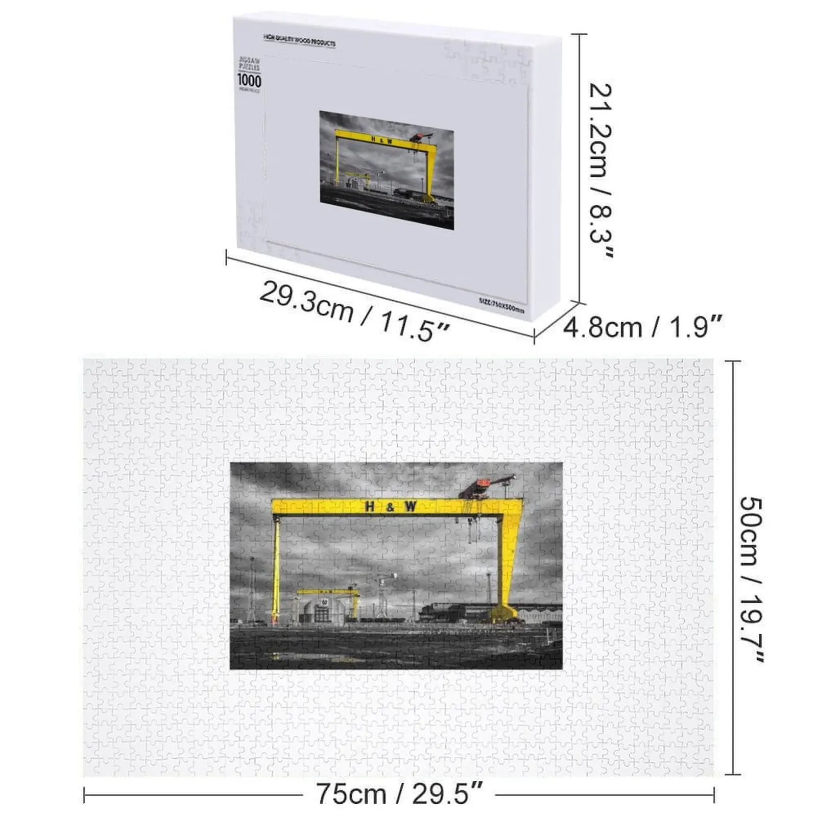 بلفاست حوض السفن 3 بازل قطع خشبية شخصية للبالغين اسم خشبي مخصص شخصية عيد الميلاد اللعب لغز