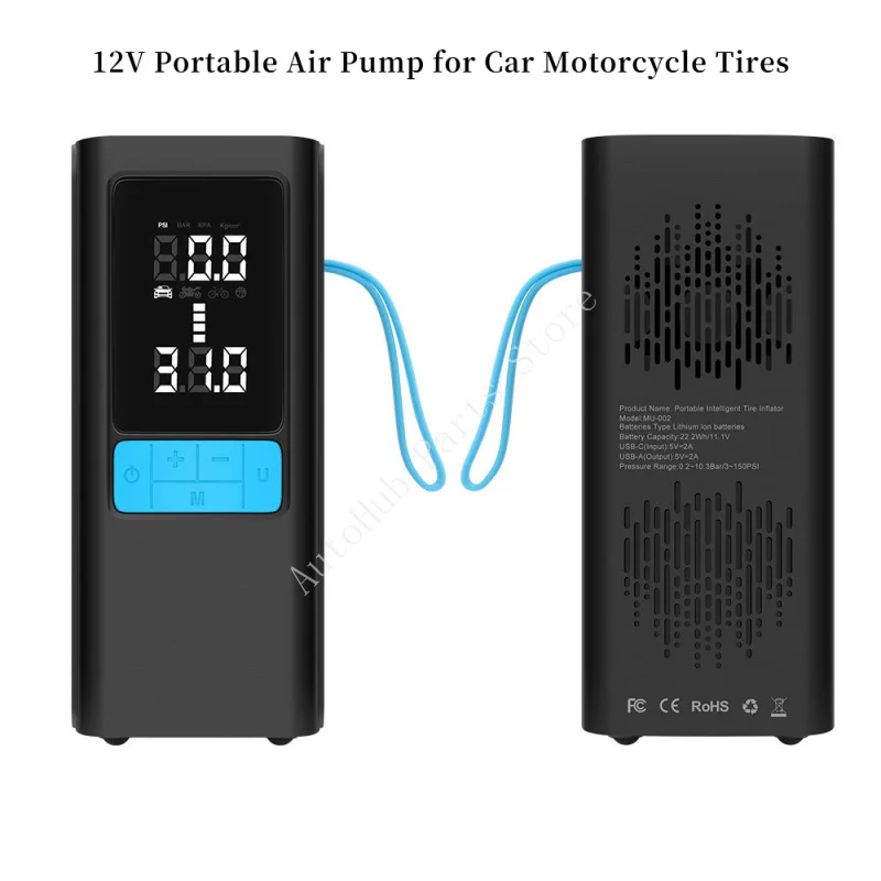 

Портативный воздушный насос 12 В для автомобильных мотоциклетных шин