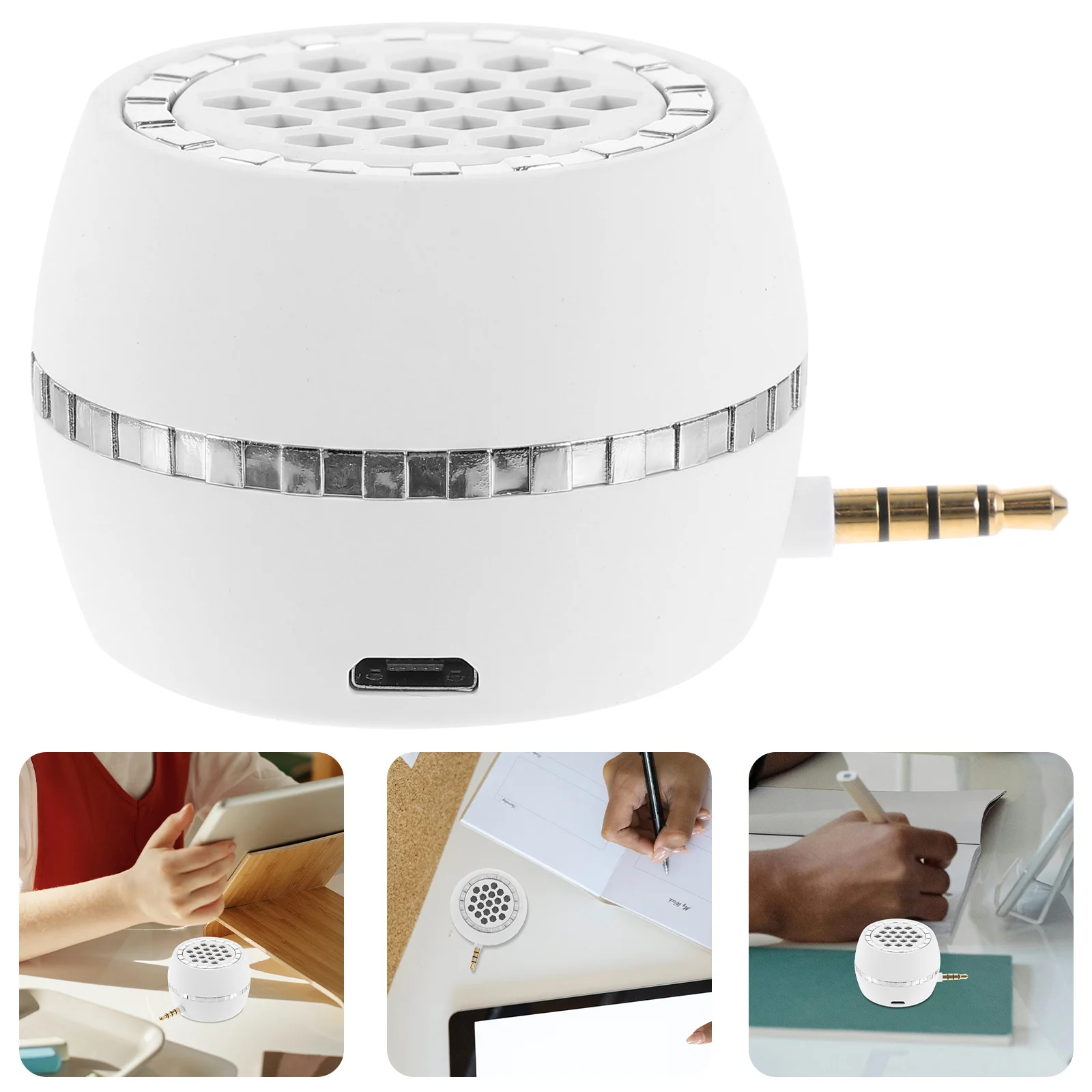 

Universal 3.5Mm Jack Plug In Phone Speaker Mini Soundbox For Mobile Tablet Computer Portable Amplifier Stereo Bass