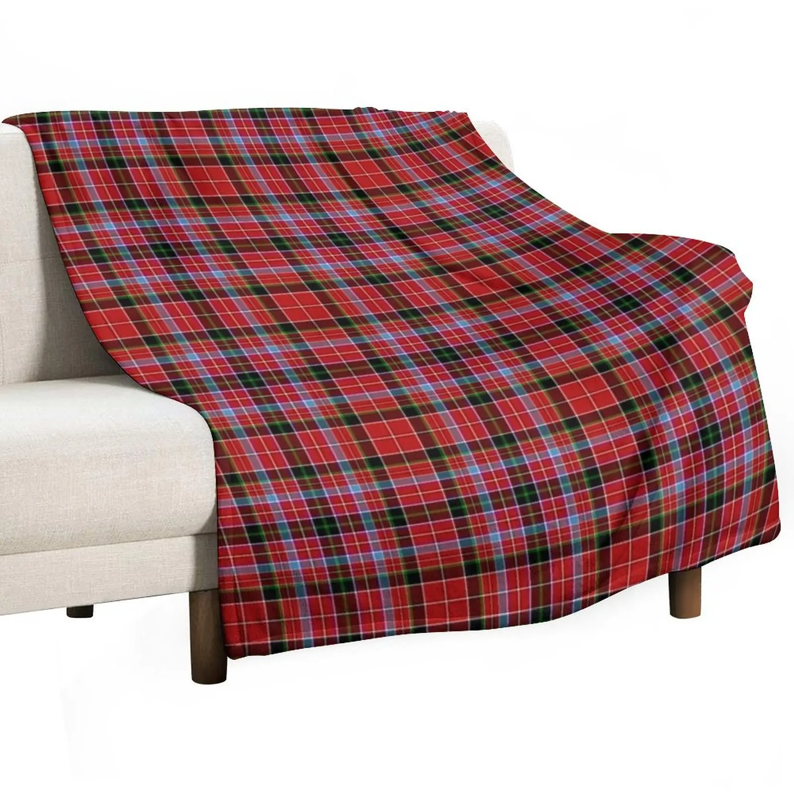 

Aberdeen Scotland District Tartan Throw Blanket Fluffy Shaggy Luxury Throw Blankets