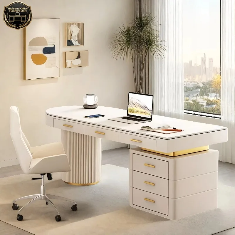 Small Modern Office Desk White Nordic Computer Crafts Minimalist Office Desk Drawer Organizers Mesa Ordenador Trendy Furniture