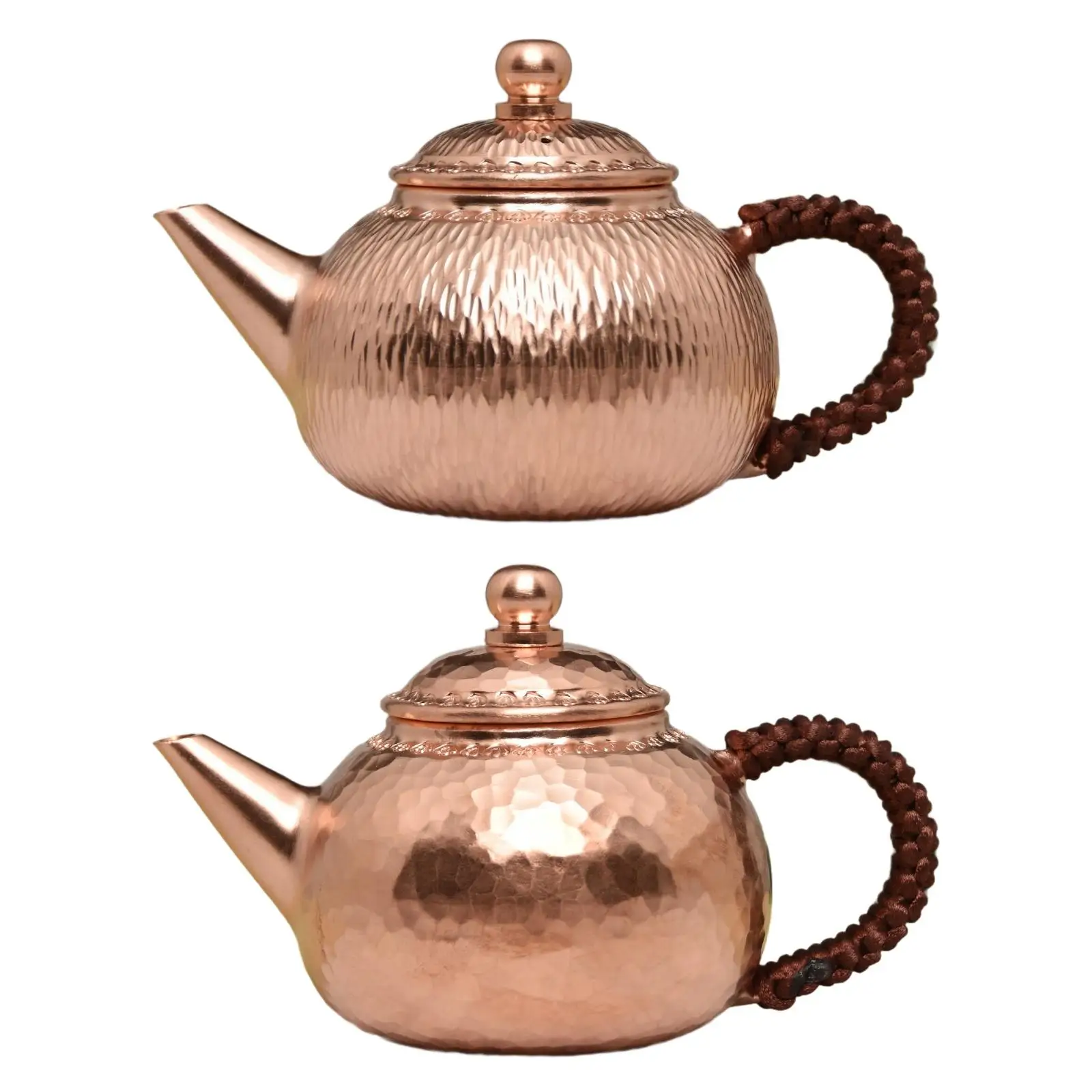 200ml Brass Tea Kettle Mini Handcrafted Hot Water Kettle Copper Teapot Kung Fu Teapot for Camping Sturdy Room Teahouse Dorm Home