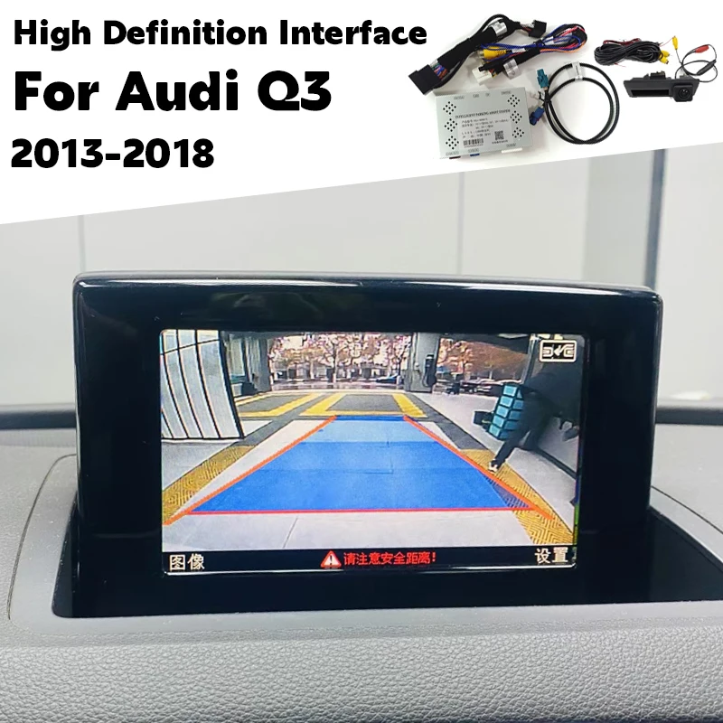 Reverse Camera For Audi Q3 RSQ3 8U 2013-2018 Original Screen refit Handle Reverse image Front Rear View Plug and Play