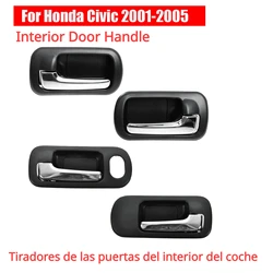 4PCS / Set Car Interior Inside Door Handle Black For Honda Civic 2001 2002 2003 2004 2005 Sedan 72160S5AA21