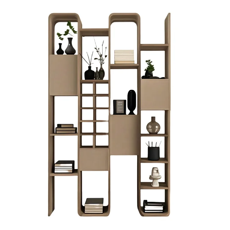 Italian minimalist living room shelves, decorative cabinets, partition cabinets