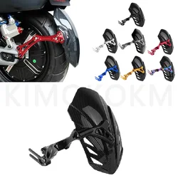Motorcycle And Bike Adjustable Imitation carbon fiber aluminium alloy Rear Wheel Fender Mudguard Universal Extender Accessories