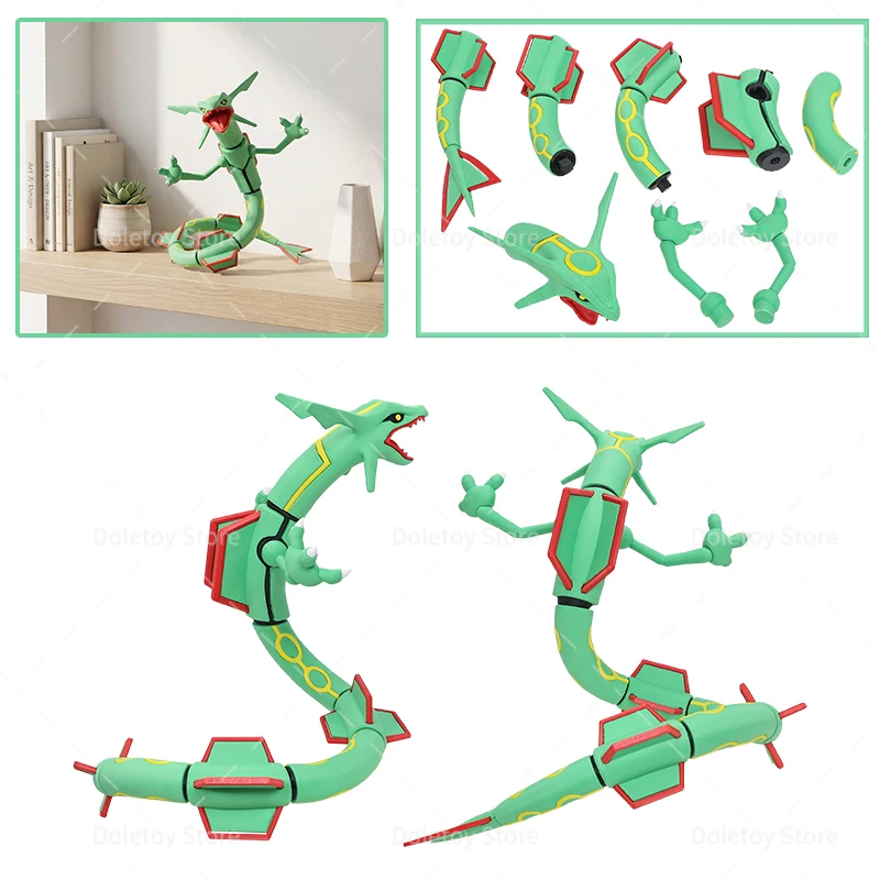 

Большая сборная модель фигурки покемона Райкуаза 30 см, коллекционная аниме-игрушка для мальчиков, подарок