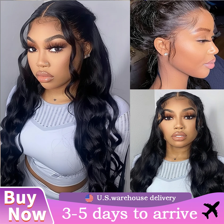 

Парик из натуральных волос с плотностью 250%, 30 дюймов, с эффектом Body Wave, предварительно сформированный, HD-кружево, без клея, 360 Full Lace Frontal Wig