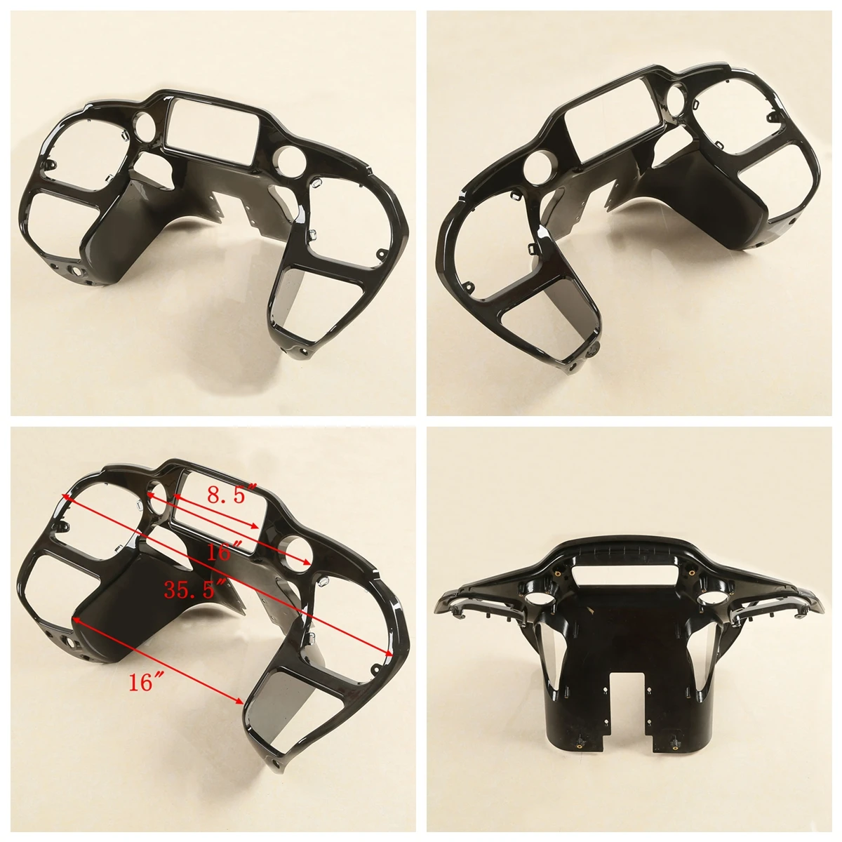 Wewnętrzna owiewka motocyklowa do Harley Touring Road Glide FLTRX 2015-2022 2018 2019 ABS malowana na czarno
