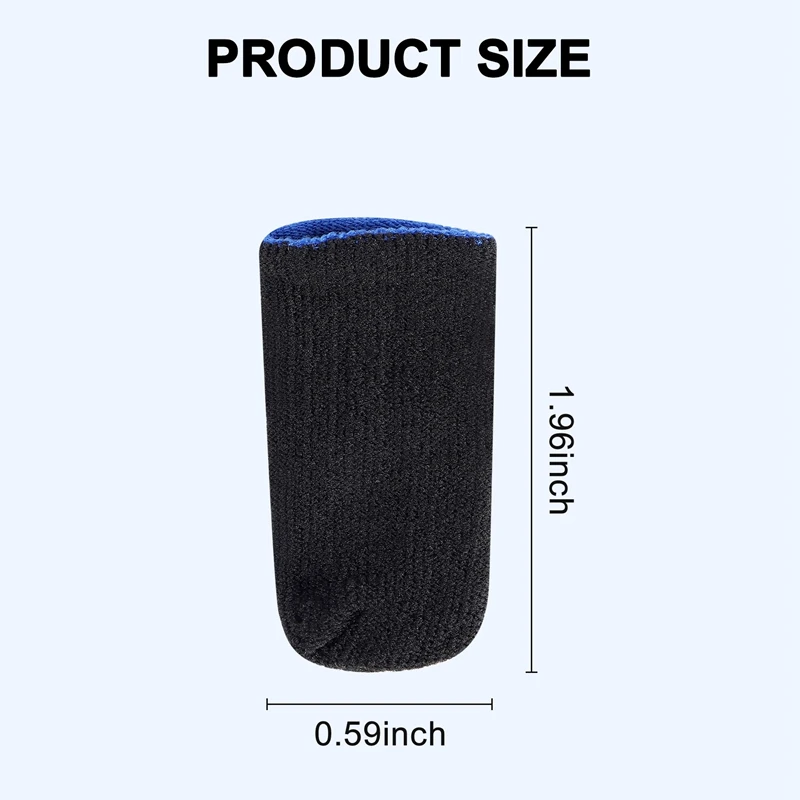 Conjuntos de dedos para jogos, mangas de dedo de fibra de carbono de 18 pinos para jogos móveis pubg, tela de imprensa, mangas de dedo (16 peças)