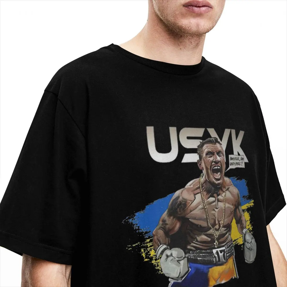 Men Women's Boxer Usyk Boxing Fans Lover Shirt Accessories Fashion 100% Cotton T Shirts Tops Birthday Gift