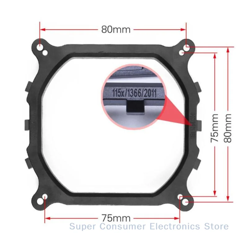 

Набор базовых кронштейнов для радиатора процессора Intel идеально подходит для 1150/1151/1155/1156/1366/2011