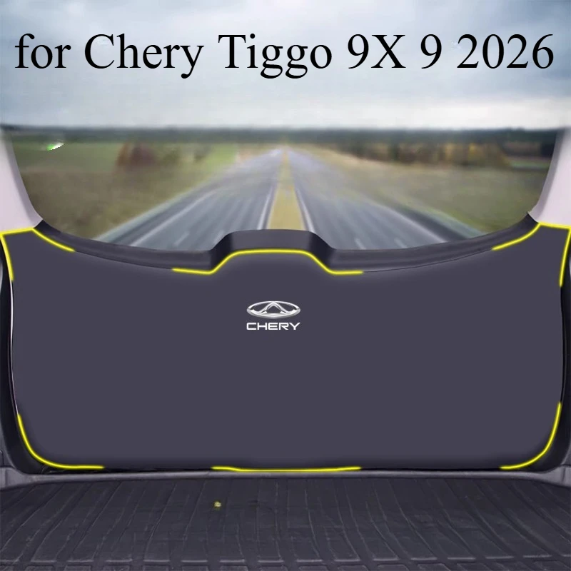 

Car Rear Trunk Tailgate Anti-kick Protective Mat Leather Decoration Pad for Chery Tiggo 9X 9 2026 Accessories