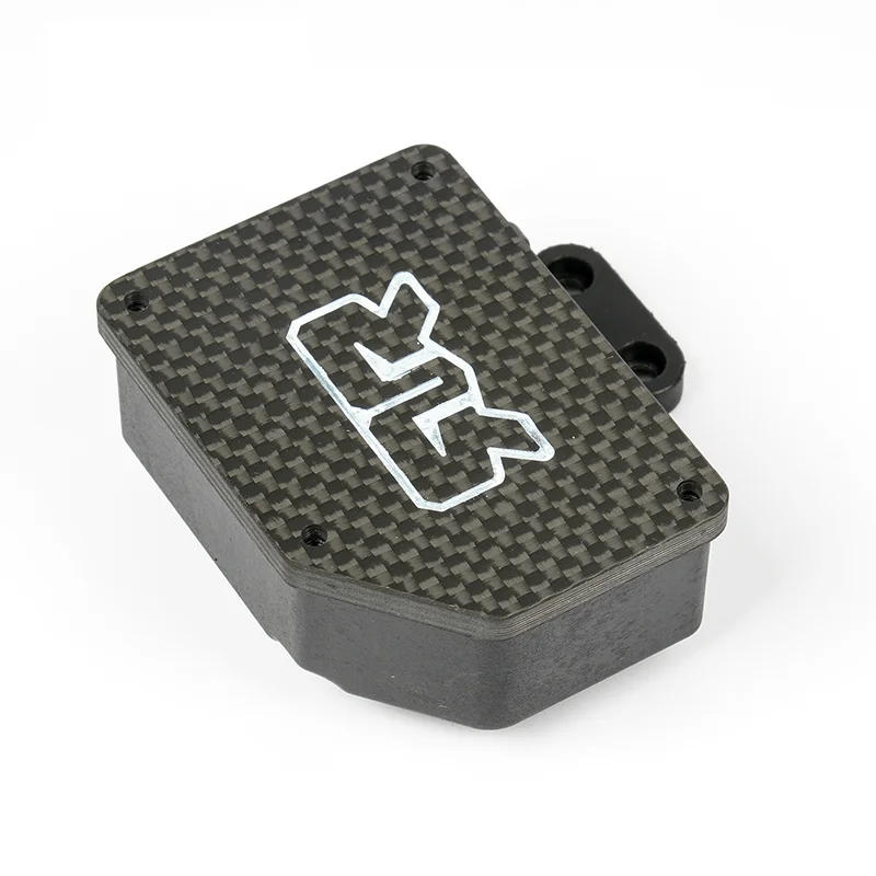 Conjunto de módulo eletrônico de fibra de carbono, capa para 1/7 1/8 arrma typhon kraton mojave talionbig rock, peças de atualização de caminhão e carro