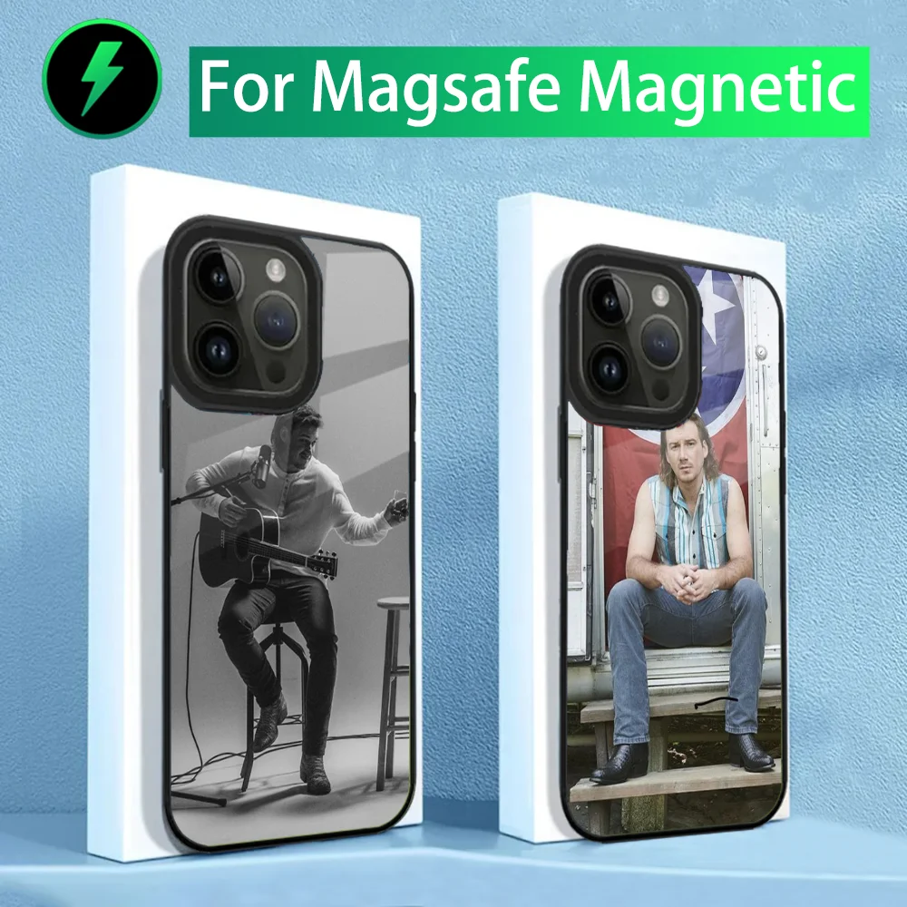 Singer M-Morgan W-Wallen Phone Case For iPhone 15,14,13,12,11,Plus,Pro,Max Mini Magsafe Magnetic Wireless Charging