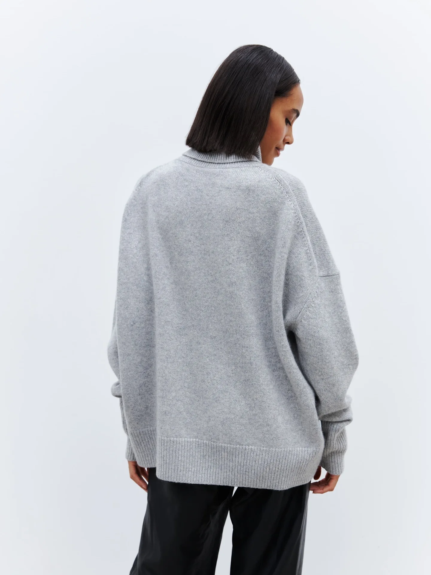 Maglione lavorato a maglia moda Top autunno inverno donna dolcevita maglione pullover lavorato a maglia 2025 maglieria basic casual solida moda