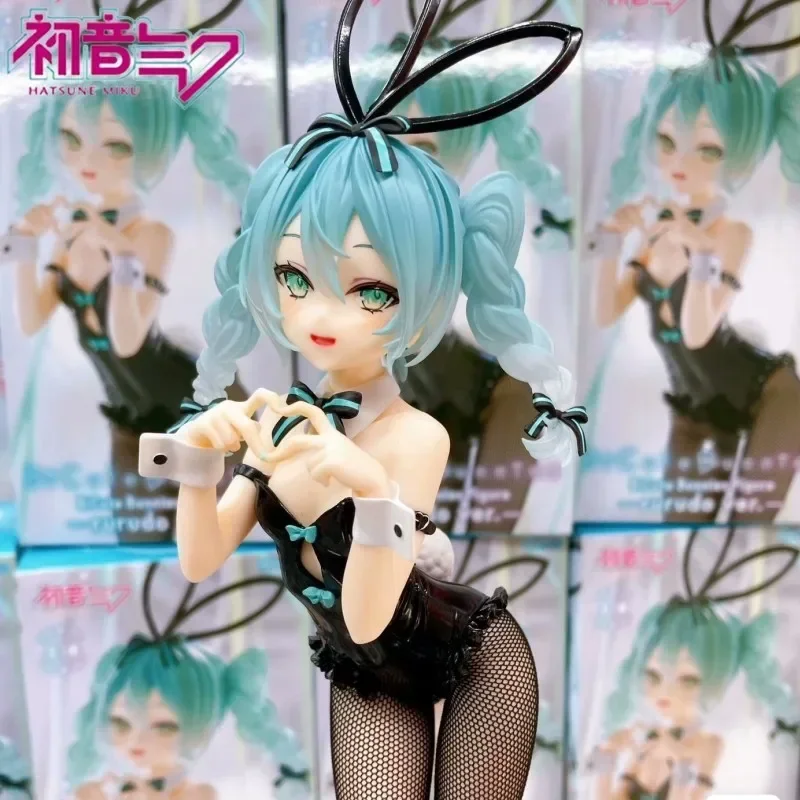 

Аниме фигурки, Оригинальные фигурки кроликов Furyu Bicute Hatsune Miku Rurudo Ver. Коллекционная игрушка, модель из ПВХ 27 см, подарок на день рождения