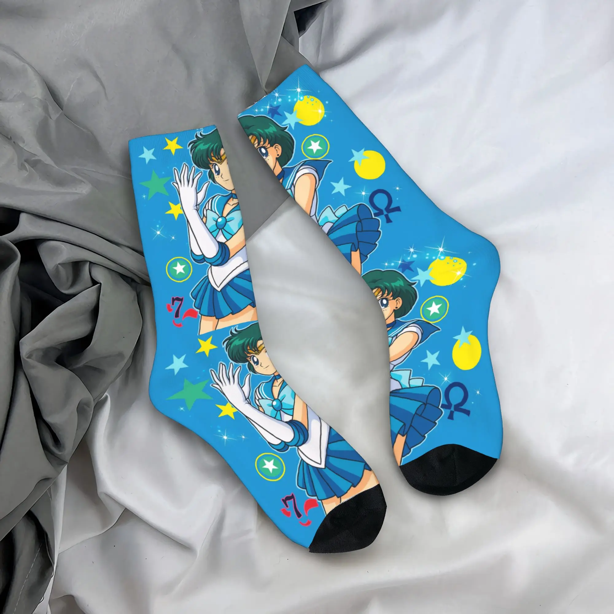 

Sailors Moons Stockings Graphic Funny Socks Winter Anti Sweat Socks Men Skateboard Comfortable Socks