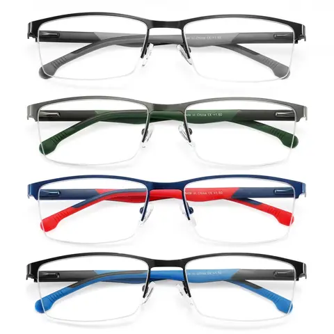 2025 NEW Men Blue light blocking Reading Glasses for Women Metal Frame Readers Magnifier Presbyopia Lens Eyewear +0.75~3.0