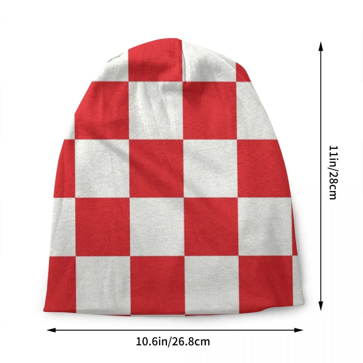 Croatia Style Chess Skullies Beanies Caps Men Women Unisex Streetwear Winter Warm Knitted Hat Adult Bonnet Hats