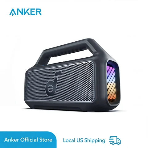 Soundcore Boom V2 di Anker, Altoparlante da Esterno, 80W, Subwoofer, BassUp 2.0, 24 Ore di Riproduzione, Impermeabile IPX7, Galleggiante (Ricondizionato)