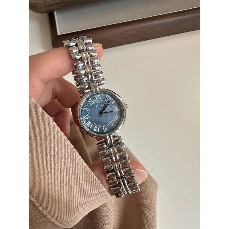 Vintage Jewelry Luxury Small Dial Women Watches Chain bracelet Lady Clock Quartz Antique Wristwatches