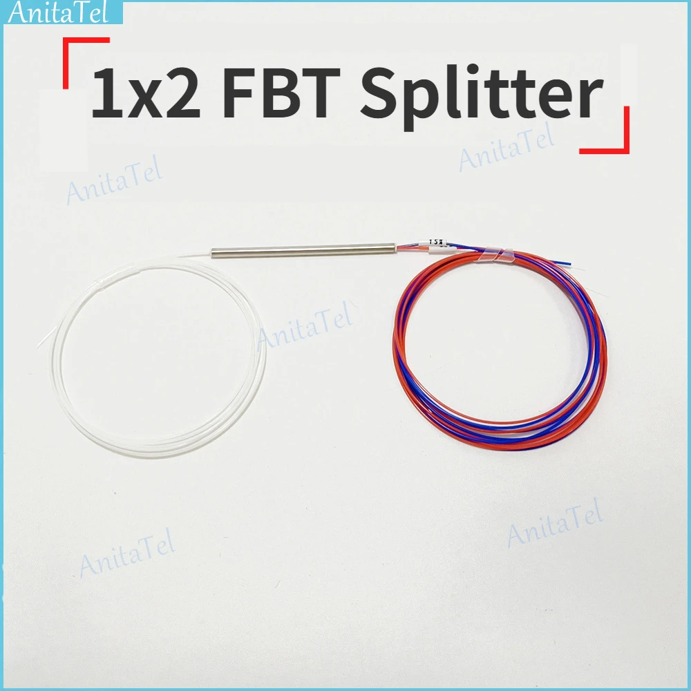 50pcs 1x2 Fiber Optic FBT Splitter Without Connector 10/90 20/80 30/70 40/60 50/50 PLC Fiber Splitter Optical Coupler New