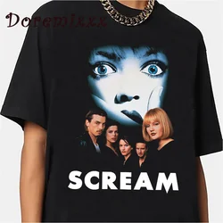 Retro Tees Scream Ghostface T Shirt Vintage 90s T-shirt Graphic Cotton Men T Shirt TEE TSHIRT Hip Hop Womens Tops Summer Clothes