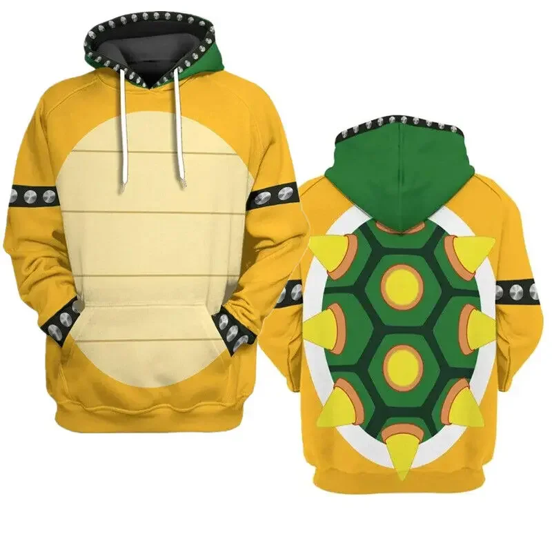 

Bowser 3D Printed Hoodie Men For Women Hoodies Harajuku Streetwear Fashion Sweatshirts Jacket Cosplay Costumes