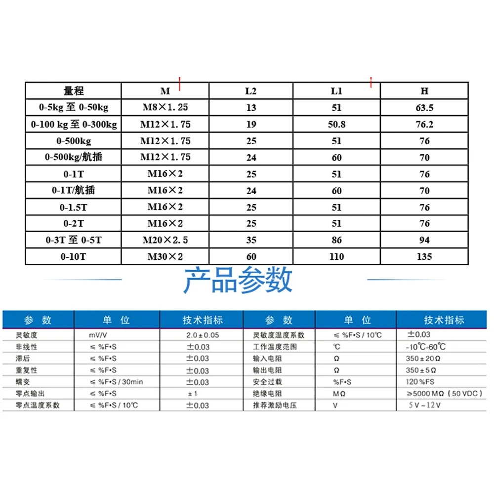 S Type Weighing Sensor 5KG 50KG Measuring Force Pressure Pulling Force Weight High Precision Load Cell Module 100KG 1T 5T 10T