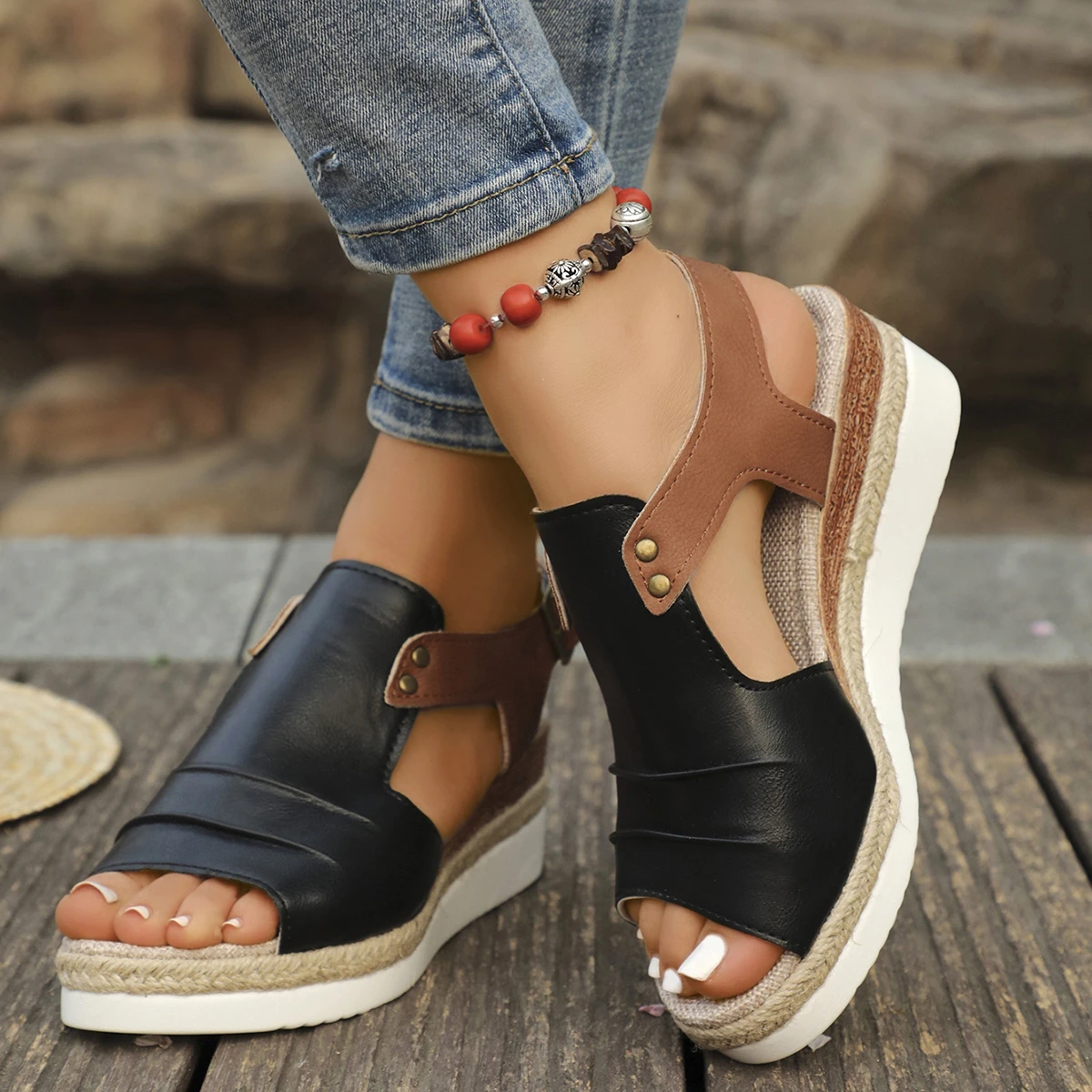 

Women Sandals Lightweight Wedges Shoes For Women Summer Sandals Platform Shoes With Heels Sandalias Mujer Casual Summer Shoes