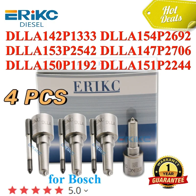 

4PC DLLA142P1333 DLLA154P2692 DLLA153P2542 Pump Injection Nozzle DLLA147P2706 DLLA150P1192 DLLA151P2244 for Bosch