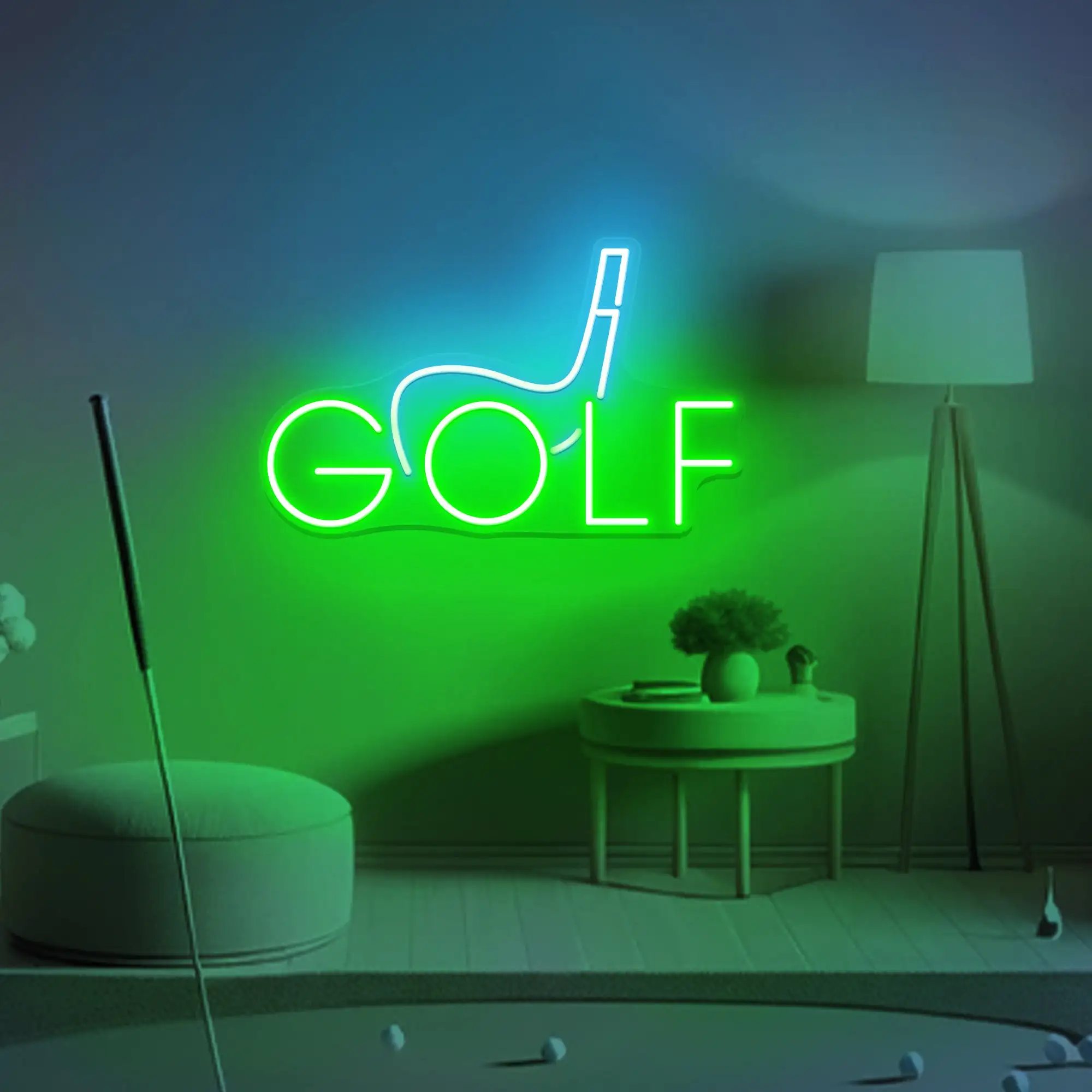 Golf Neon Sign Wall Decor Sport Golf Neon Custom Golf Sign Playing Golf Wall Art Hanging Golf Business Shop Decors Bar Club Sign