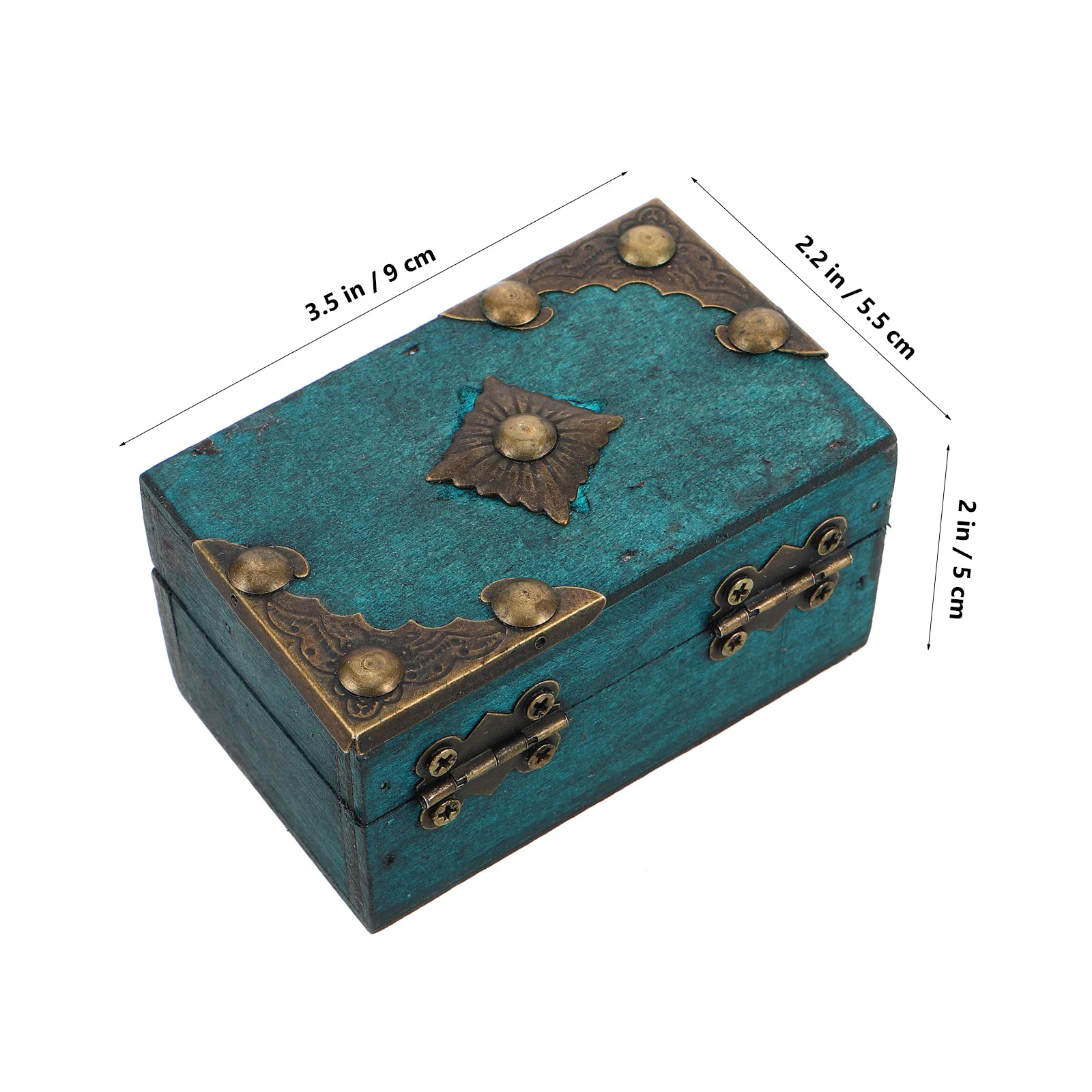 

5pcs Wood Jewelry Storage Case Treasure Chest Handheld Vintage Organizer Necklace Boxes for Women