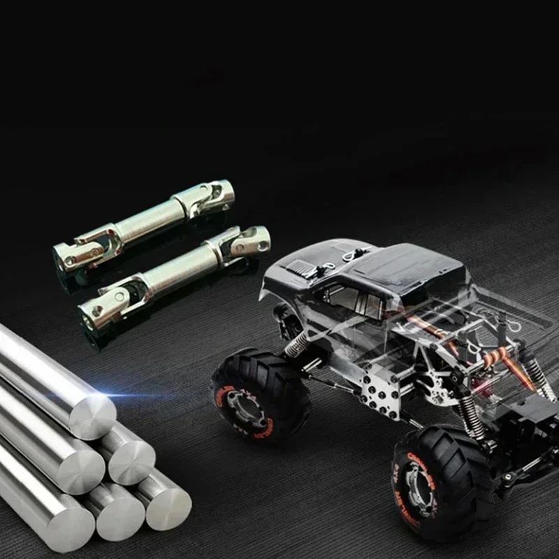 Para hbx 2098b eixo de transmissão 42-55mm eixos de transmissão m eixo comum universal para 1/24 mini peças de carro de escalada