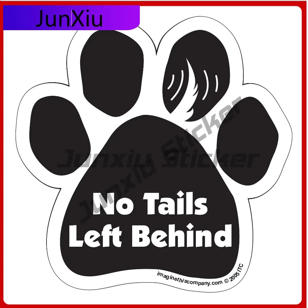 

No Tails Left Behind Vintage Car Laptop Window Bumper Waterproof Vinyl Decal Accessory Cute Unique Trendy Cool Cute Retro