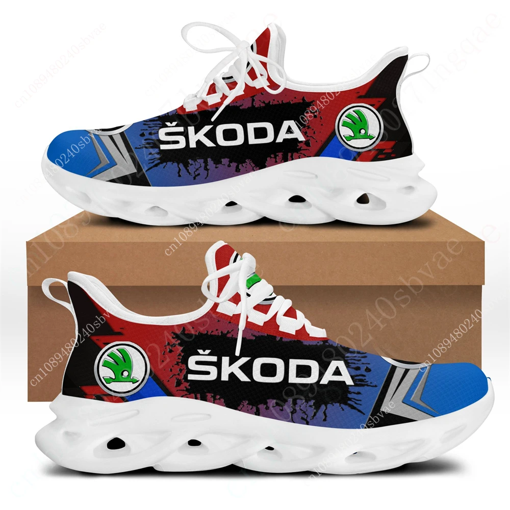 Zapatos deportivos Skoda para hombre y mujer, zapatillas de deporte de talla grande, zapatos informales para correr, tenis Unisex, zapatillas ligeras y cómodas hechas a medida