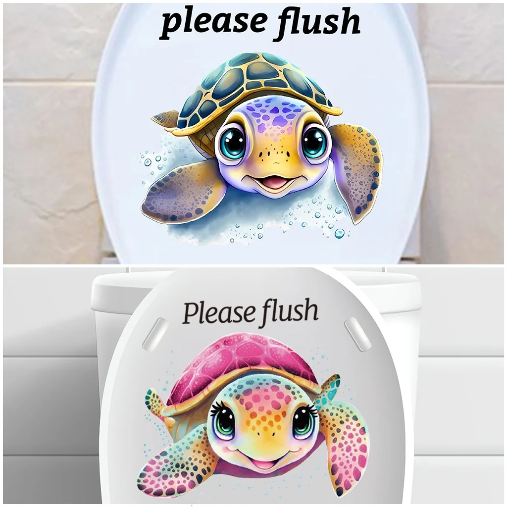 Cartoon Kleurrijke Schildpad Muurstickers Voor Baby Kinderkamer Slaapkamer Achtergrond Home Decor Woonkamer Behang Wc Stickers
