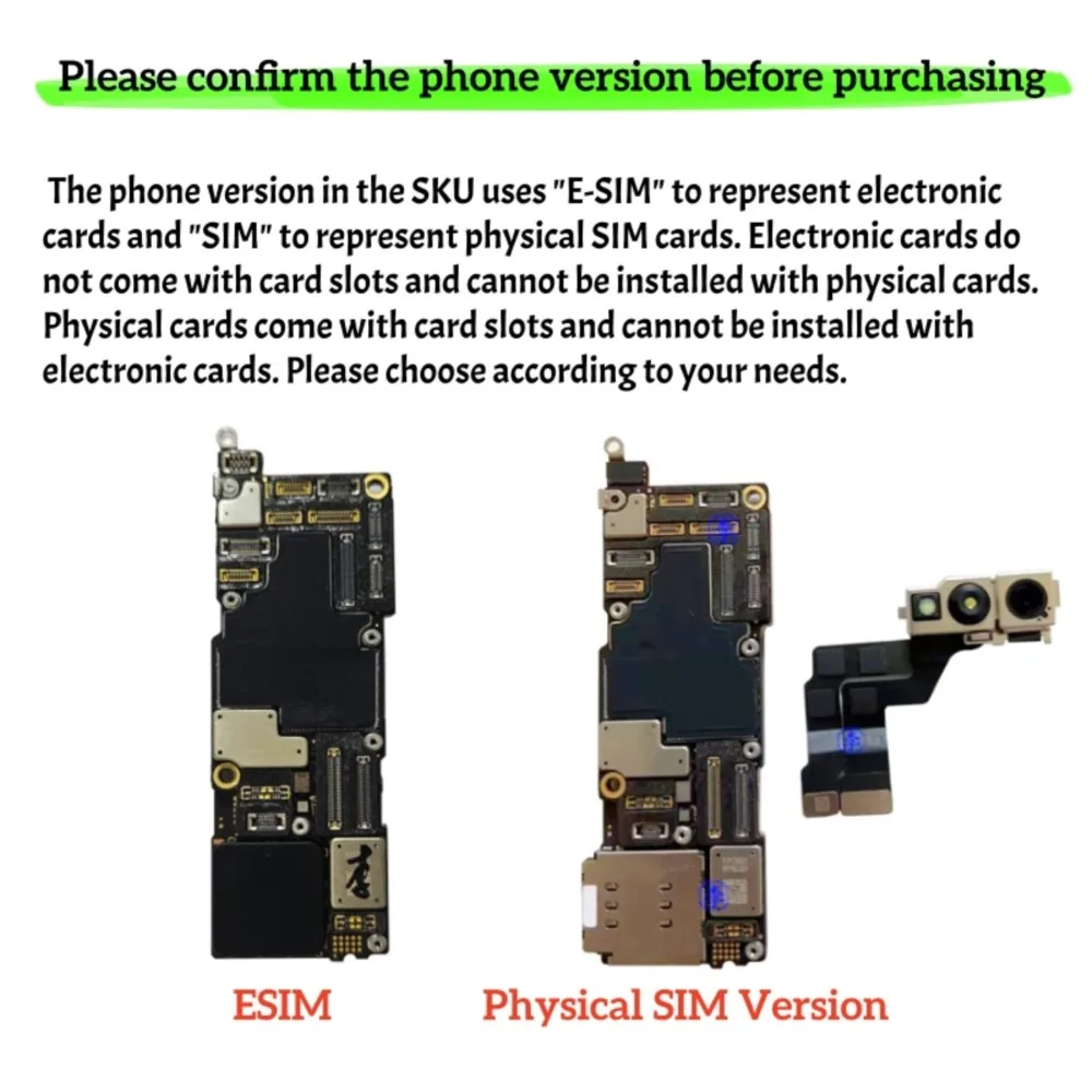 Unlocked Authentic Mainboard For iPhone 14 Pro Max Motherboard 14 Plus With Face ID Clean iCloud Logic Board Physics SIM Version