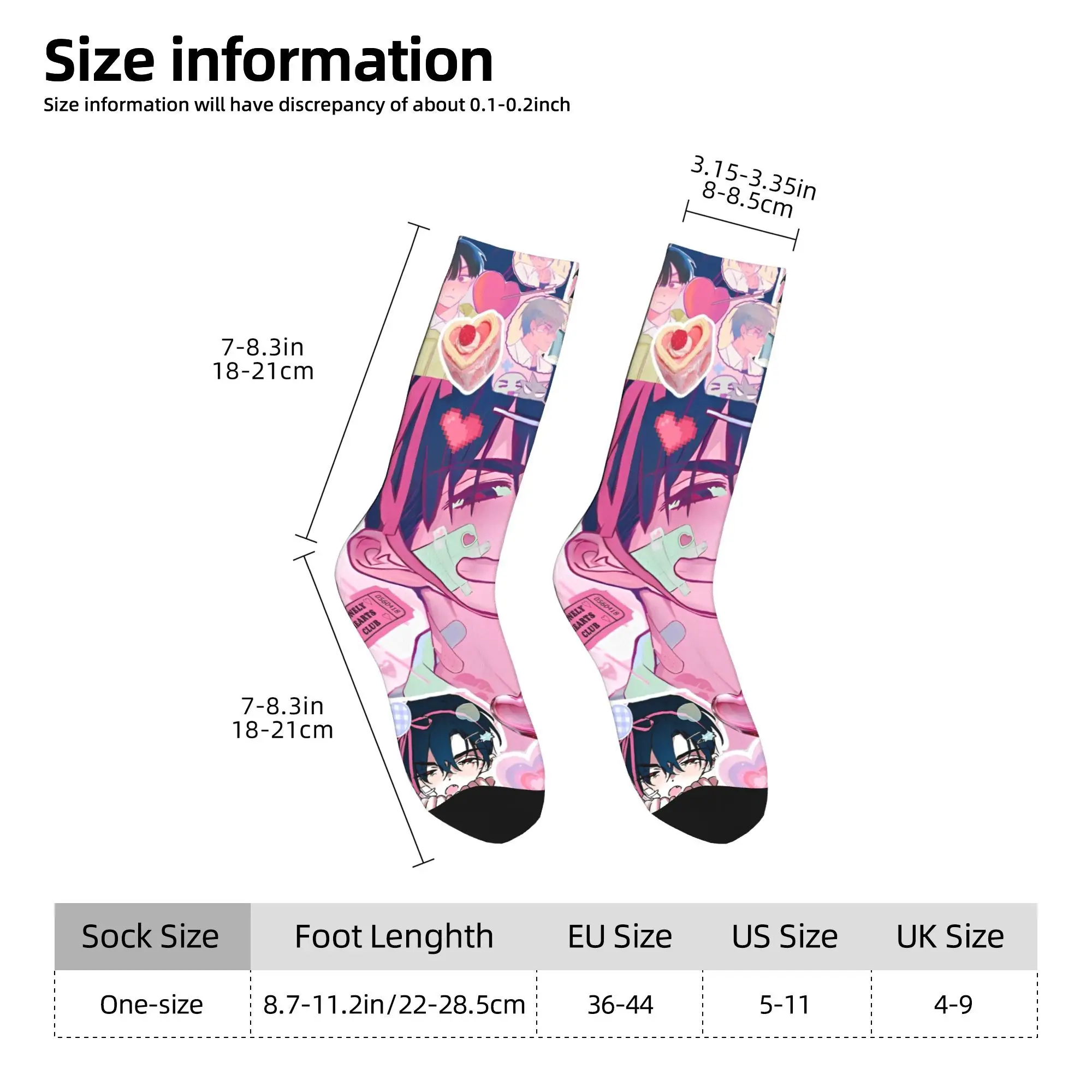 Носки в стиле аниме Alien Stage, забавные чулки, весенние нескользящие мужские носки, мягкие носки для скейтборда на заказ