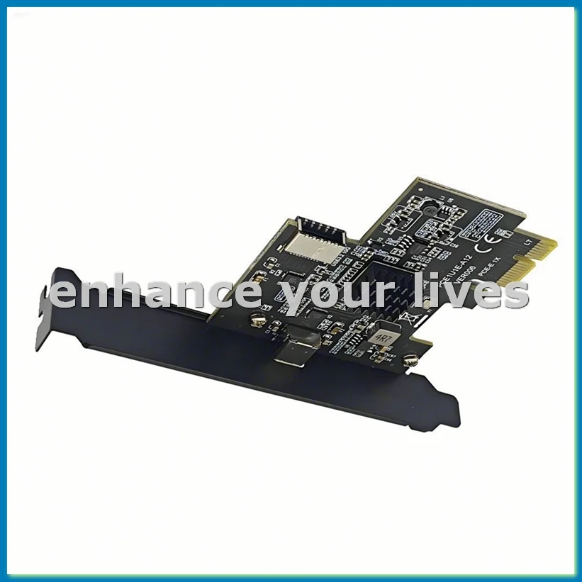 

Карта расширения PCI-E 1X к Type-E + Type-C USB3.2 GEN2 10 Гбит/с ASM3142 Чип Адаптер PCI-E к USB-C для настольных ПК-VVNB