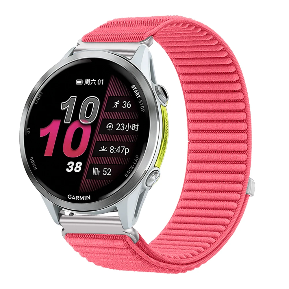18/20/22mm Nylonarmband für Garmin Venu 4 3 3s Sq 2 Plus/Vivoactive 6 5 4 3 s Geflochtenes Armband für Garmin Forerunner 255S 645 245 – Detail 11