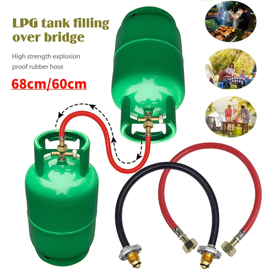LPG-Tank gegenseitiger Inflation stecker Osteuropa LPG Nachfüllen Brücken verbindung Gummis ch lauch langlebiges Zubehör für Außen herde