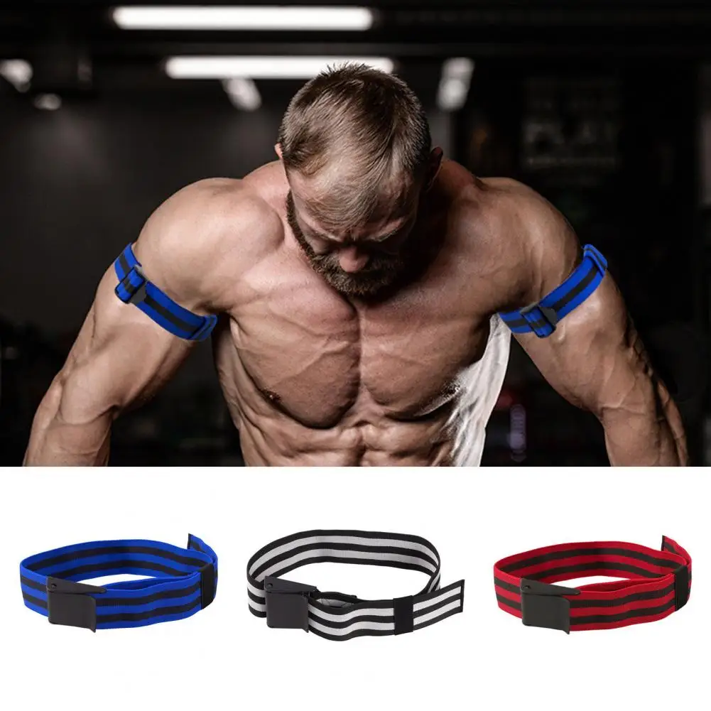 Compression Band Adjustable Elastic Occlusion Bands for Blood Flow Restriction Training Comfortable Pressurized Tape for Arm