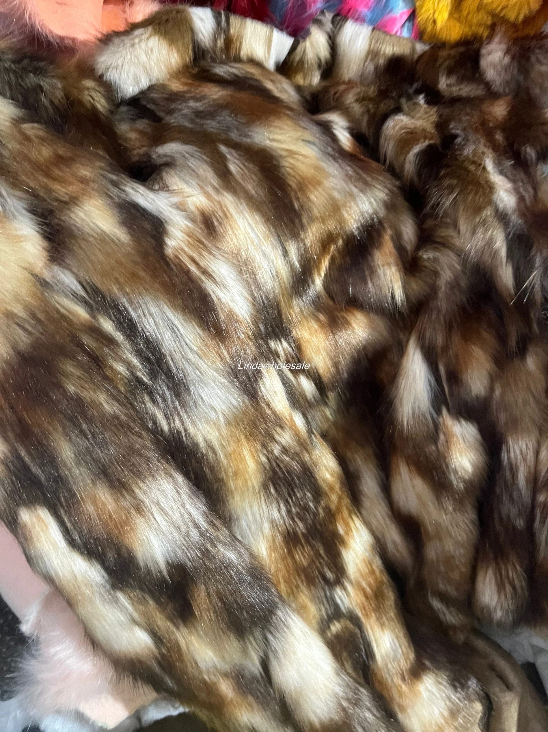 Brow white jacquard autumn/winter coat plush fur, faux fox fur,faux fur fabric,Fashion home textile materials