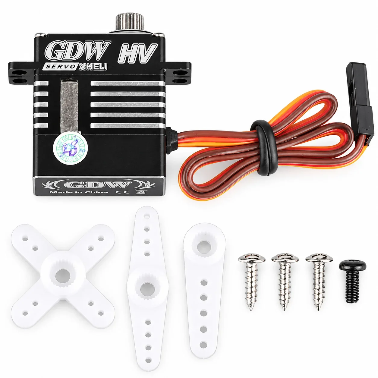GDW DS290MG 4.8kg High Torque Mini Digital Servo Coreless Motor Metal Gear HV 7.4V Waterproof For RC Helicopter Car Model