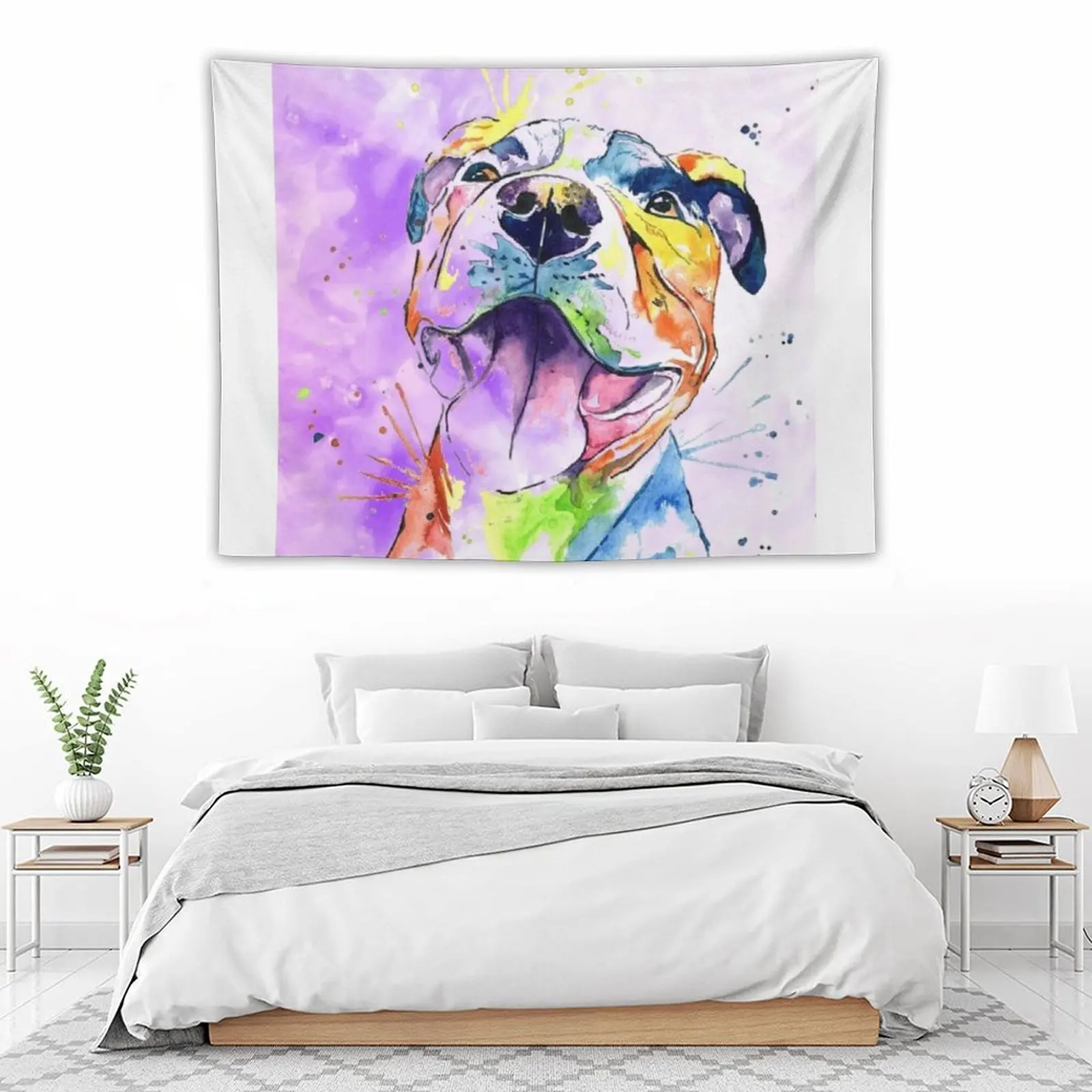 

Pretty Pittie Tapestry Decoration For Rooms Carpet Wall Tapestry