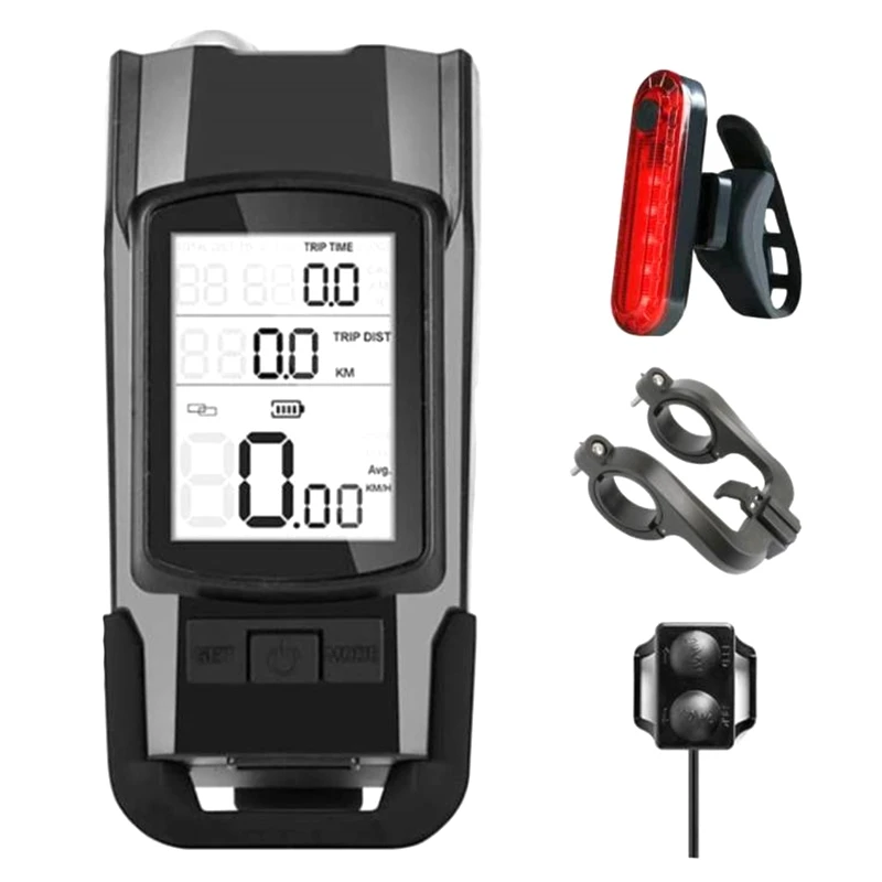 

Bike Light Set,800 Lumens Super Bright With Speedometer Odometer, Horn And Calorie Counter,For Mountain,Road Cycling,Etc